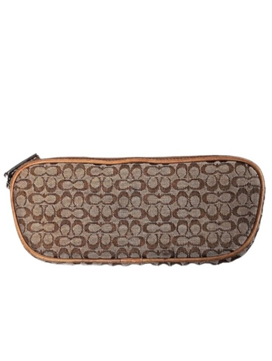 Coach Handbags - 🕶️ Vintage Coach 90s Y2K Saddle Brown Signature Canvas Glasses Sunglasses Case